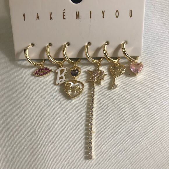 Barbie Dainty Set of 6 Earrings All Unique - Picture 2 of 9